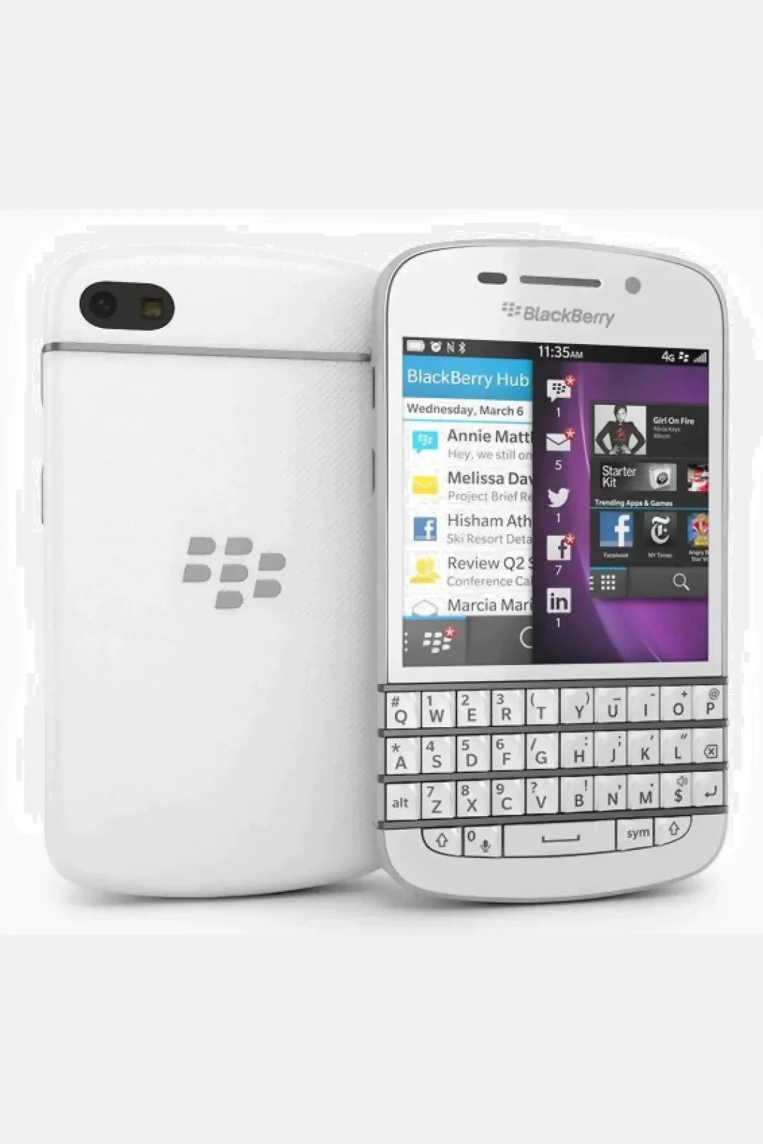 Blackberry Q10 BLANC Vintage Mobile