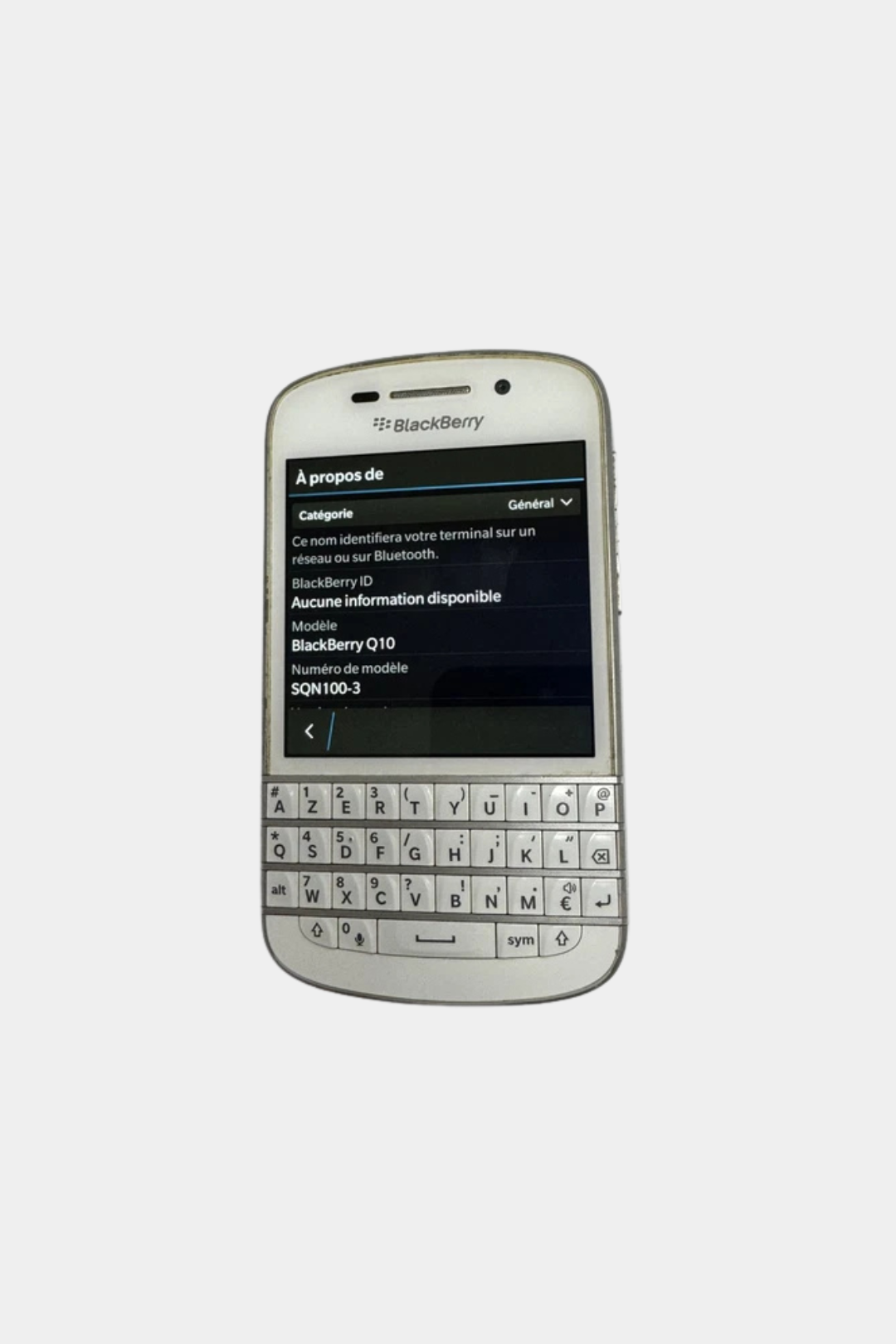 Blackberry Q10 WHITE