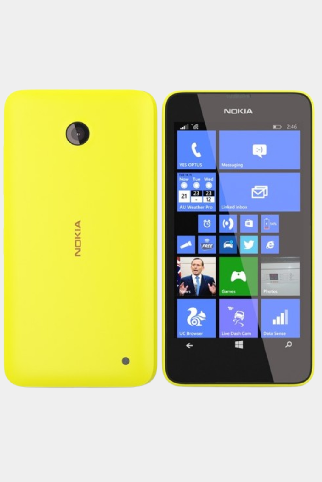 Nokia Lumia 630 jaune